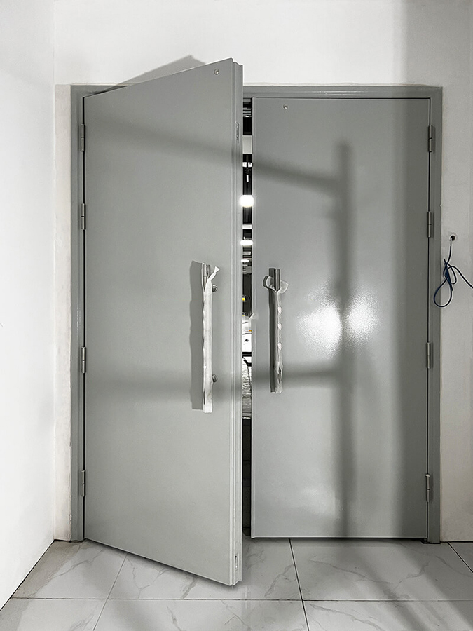 Cửa thép chống cháy 120 phút cửa đôi Quốc Dân PTN cung cấp cho dự án