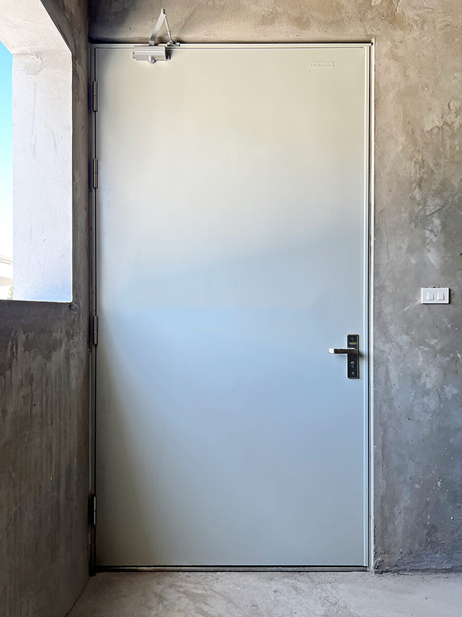 Mặt trước cửa chống cháy EI60 tại công trình Mặt trước cửa chống cháy EI60 tại công trình