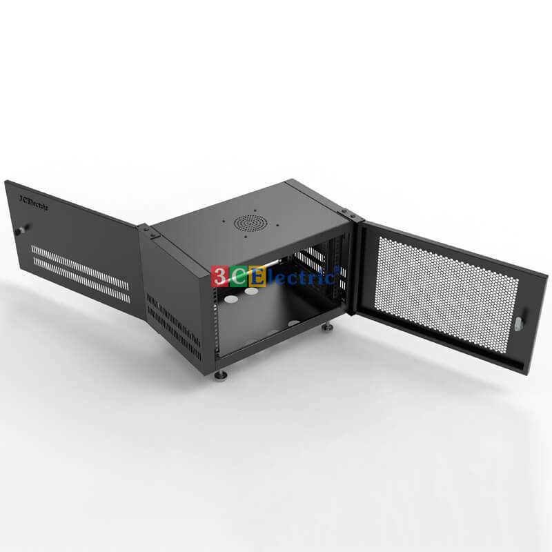 Tủ Rack 6U D400 mở 2 cửa Tủ Rack 6U D400
