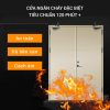 Cửa chống cháy hơn 120 phút cửa đôi loại đặc biệt