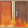 Cửa chống cháy vân gỗ 1 cánh