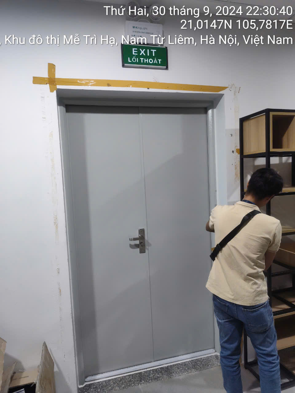 Cung cấp lắp đặt cửa thép chống cháy tại VTI Building Hà Nội