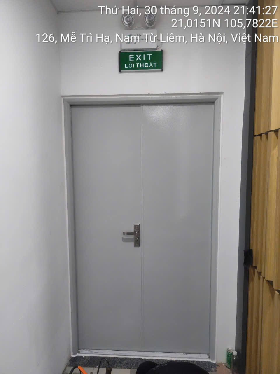 Dự án lắp đặt cửa thép chống cháy tại VTI Building HN
