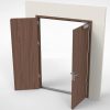 Cửa chống cháy vân gỗ 2 cánh cân