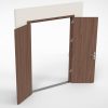 Cửa chống cháy vân gỗ 2 cánh cân